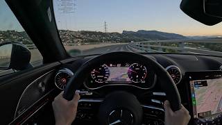 Southern France Relaxing Morning Cruise in Mercedes SL63 | Nice | 4K ASMR POV Drive