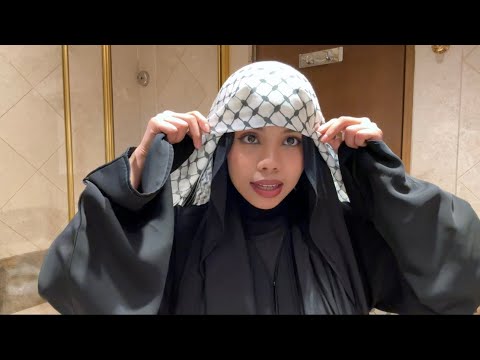 Cara style hijab aku dengan syal Keffiyeh