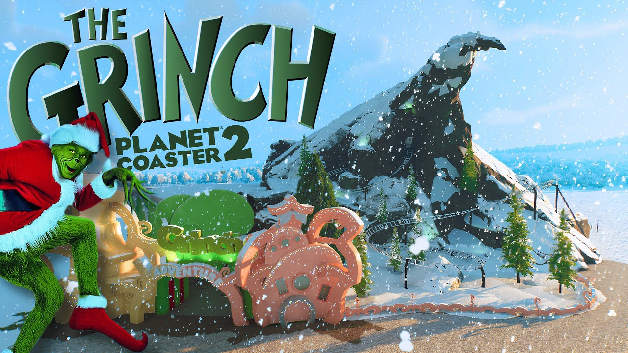 I Built a GRINCH Roller Coaster in Planet Coaster 2!