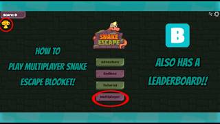 Information How To Player Multiplayer Snake Escape On Blooket! News