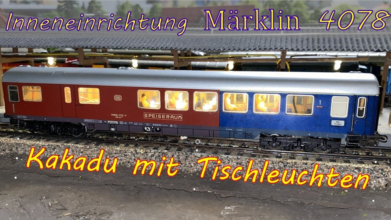 Inneneinrichtung Märklin Halb-Speisewagen 4078 