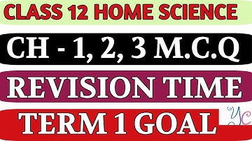 CBSE Class12 home science ch - 1, 2, 3 term 1 mcq for hindi 2021- 22 cbse board Term 1 in hindi