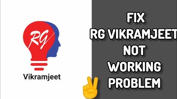 Fix RG Vikramjeet App Not Working(Not Open) Problem || TECH SOLUTIONS BAR