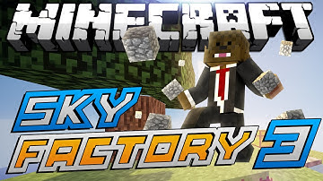 Minecraft Modded Sky Factory "AUTOMATIC COBBLESTONE GENERATOR" Lets Play #3
