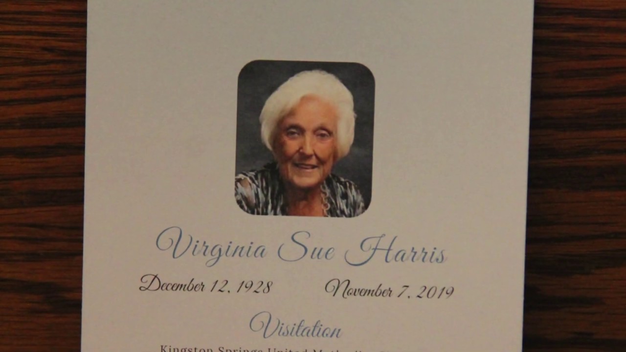 Virginia Sue Harris Service