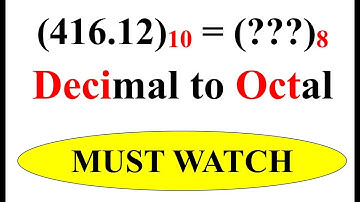 Decimal to Octal Conversion | EnggClasses