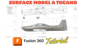 Learn the workflow to surface model a Tucano Mk-1 Fusion 360 Tutorial. Beginner to advance.