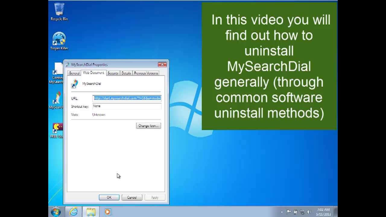 How to uninstall MySearchDial regularly? - YouTube