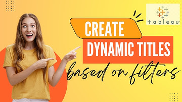 How to create dynamic titles based on filters?