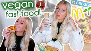 I only ate VEGAN FAST FOOD for 24 HOURS!!