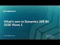 What’s new in Dynamics 365 BC 2026 Wave 1