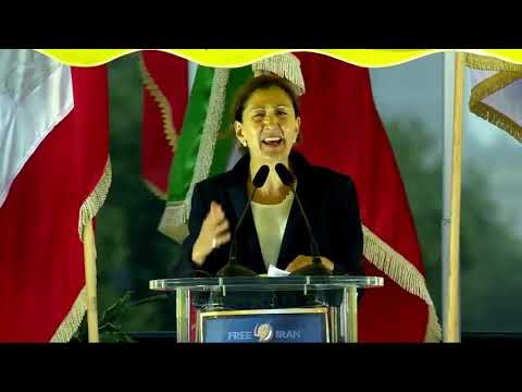 Ingrid Betancourt addresses Berlin rally