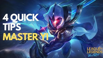 4 Quick Tips on how to play Master Yi correctly in Wild Rift