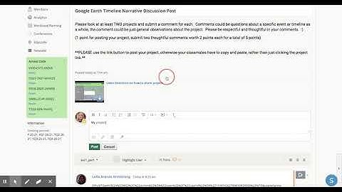 How to embed link into Schoology Discussion Post