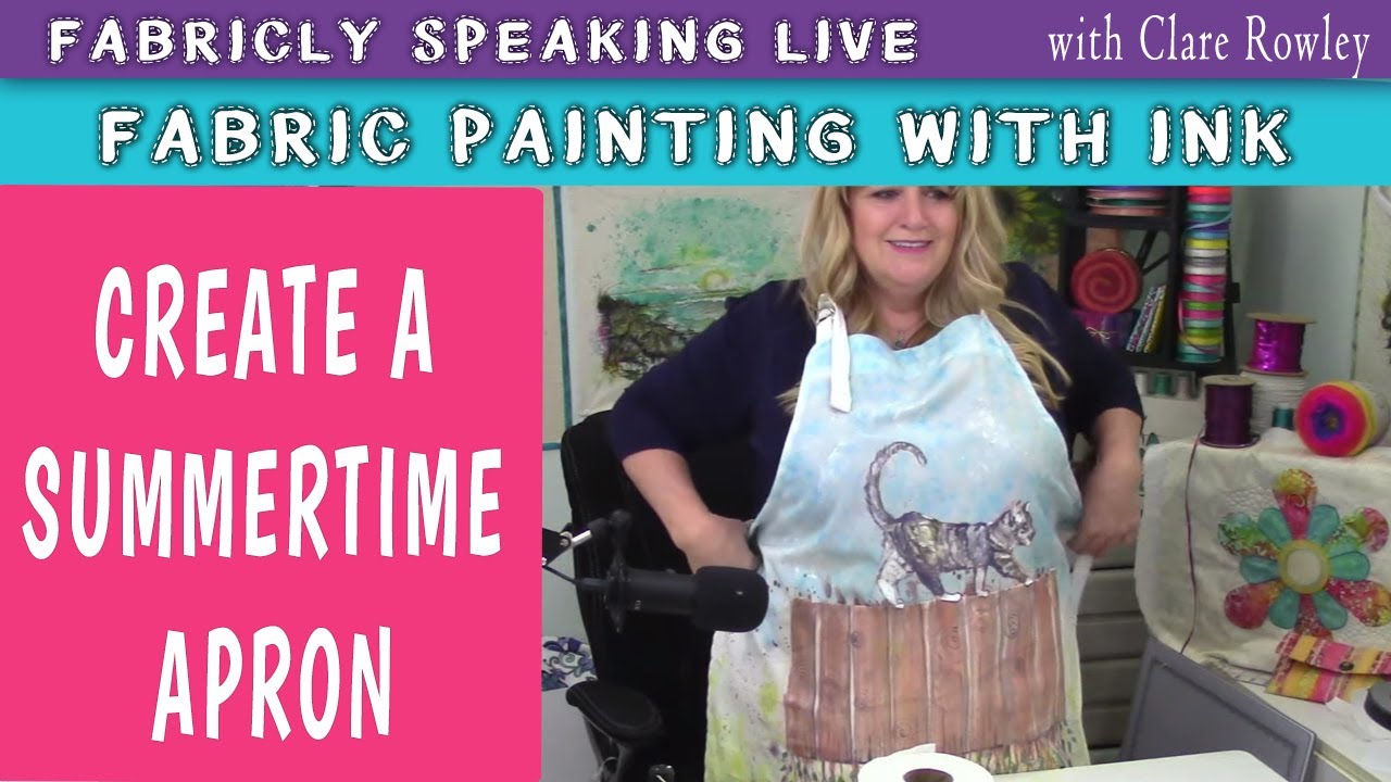 LIVE Fabric Painting with Fabric Ink Tutorial YouTube