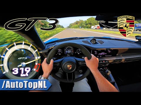 PORSCHE 911 GT3 992 | TOP SPEED 319KMH on AUTOBAHN [NO SPEED LIMIT] by AutoTopNL