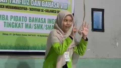 ANDI BIDADARI AHAVA ANDI MULYONO SANTRI ORATOR BERBAHASA INGGRIS YANG MEMUKAU  !!  KALTARATV