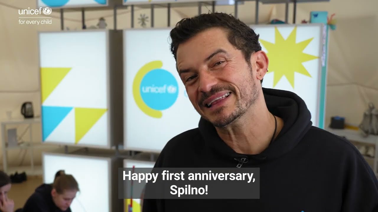 Orlando Bloom congratulated UNICEF Spilno Child Spot on its anniversary