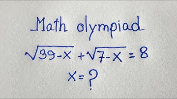 Maths Olympiad | Algebra problems | A nice radical maths olympiad question |