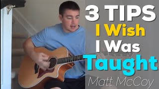 3 Guitar Tips I Wish I Was Taught (Beginners) (Matt McCoy) chords