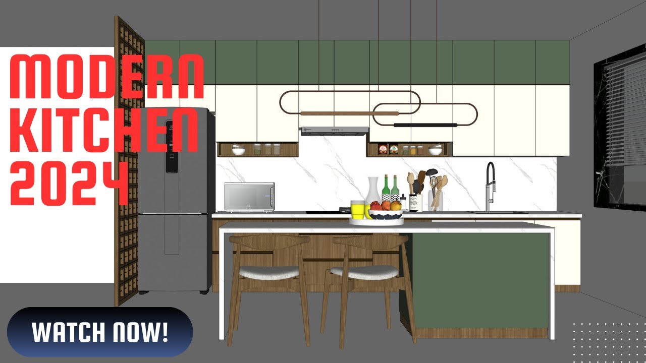 Sketchup Cabinet Design Modern Kitchen Modern Kitchen With Island