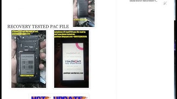 SYMPHONY V75 HW2  V16 SPD7731 DEAD BOOT RECOVERY TESTED PAC FILE