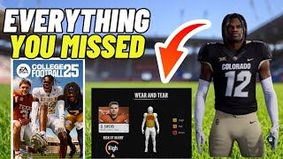 "THINGS YOU MISSED" COLLEGE FOOTBALL 25 GAMEPLAY BREAKDOWN!