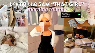 Trying That Girl’s 5AM Morning routine as a nursing student 💉🤍 BERRY AVENUE ROBLOX *voiced* screenshot 4