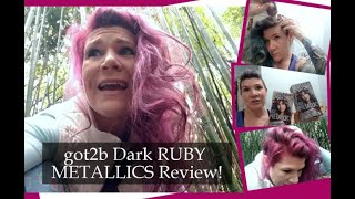 Schwarzkopf got2b Dark Ruby Metallics Red Hair Dye Review!!