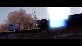 Reverse Gravity- City Destruction | Thinking Particles | FumeFX