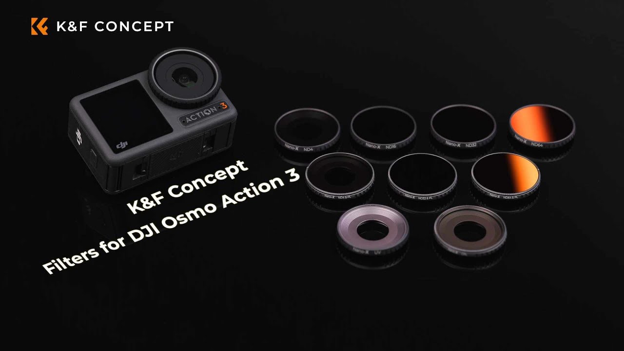 Introducing K&F CONCEPT Action Camera Lens Filter for DJI Osmo Action 3 Filter  Kit 