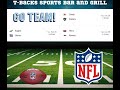 T-Backs Sports Bar and Grill Sports Schedule and free beer/soda for Tuesday December 26, 2023