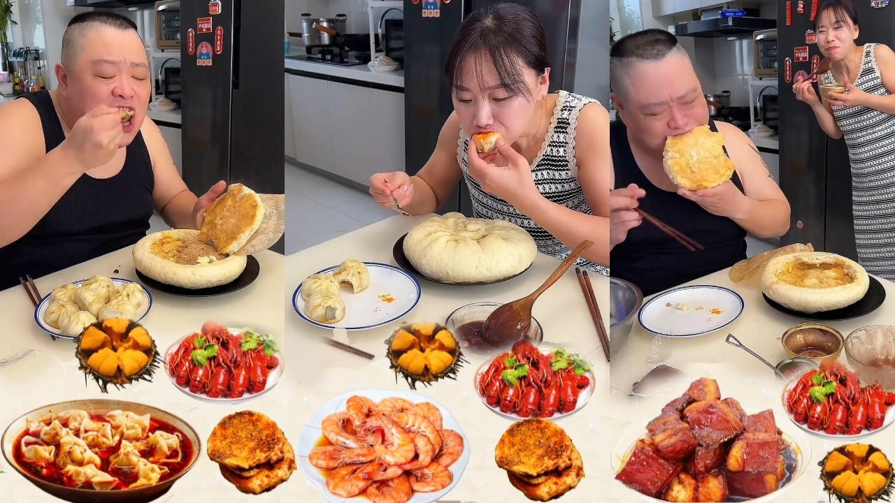 蠢老公竟然把我包子的餡偷吃了，被我發現後吃掉他的，看的結局太解氣了！【胖嫂美食】