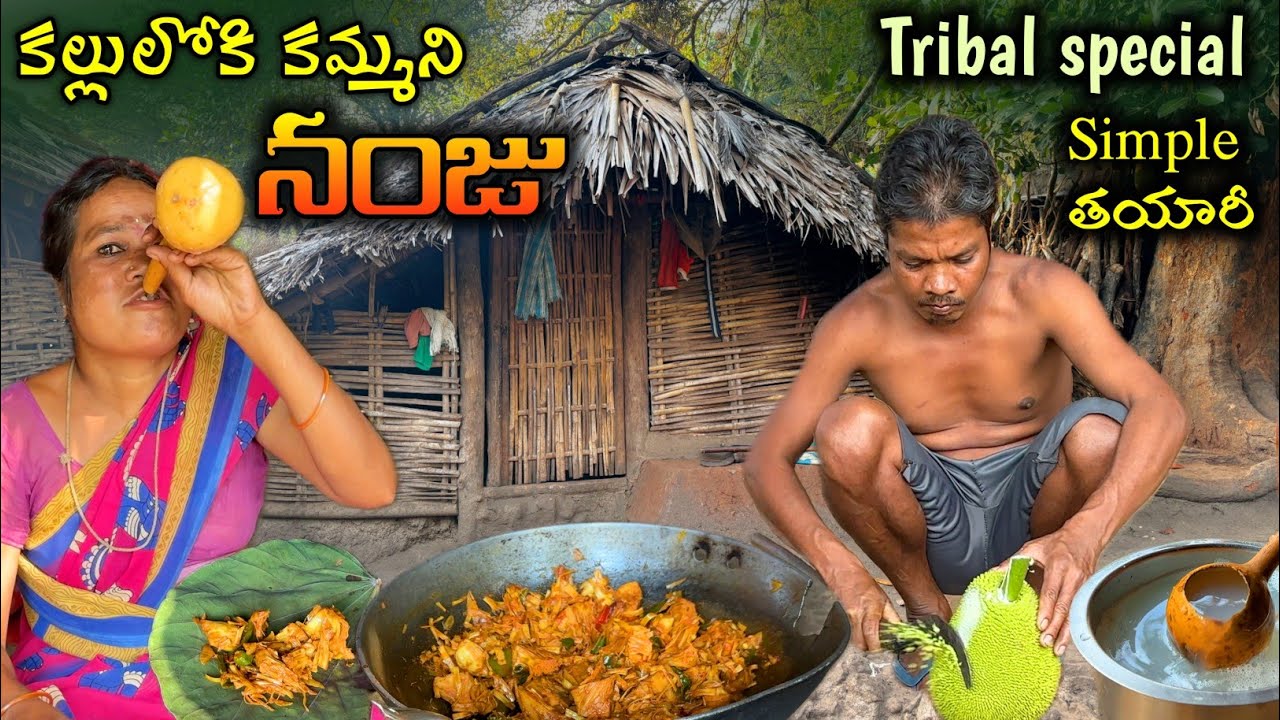 నంజు(Stuff) కొండరెడ్డి గిరిజనుల ప్రత్యేక వంట : Maredumilli Tribal's cooking stuff 