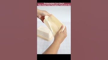 Biodegradable Corn Starch Take Away Food Packaging Tray/Lunch Box