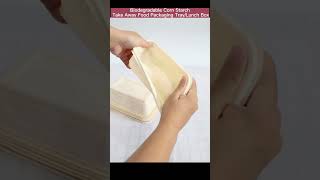 Biodegradable Corn Starch Take Away Food Packaging Tray/Lunch Box Biodegradable Corn Starch Take Away Food Packaging Tray/Lunch Box