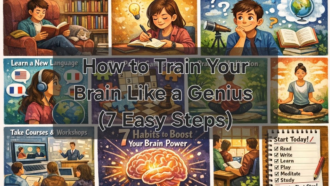 How to Train Your Brain Like a Genius (7 Easy Steps) - YouTube