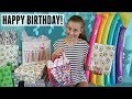 Gabrielle's 15th BIRTHDAY Morning Opening Presents!