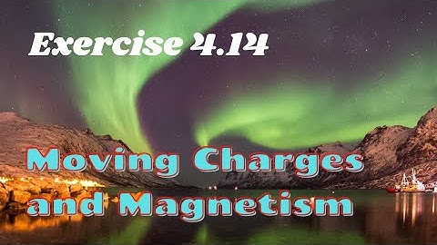 Exercise 4.14 | Moving Charges and Magnetism | Class 12