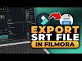 How To Export SRT File in Filmora (𝟮𝟬𝟮𝟲) | 100% WORKS | NO Yapping & EASY | Export SRT File Filmora
