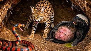 A Venomous Snake B!t This Pregnant Honey Badger… Then the Impossible Happened