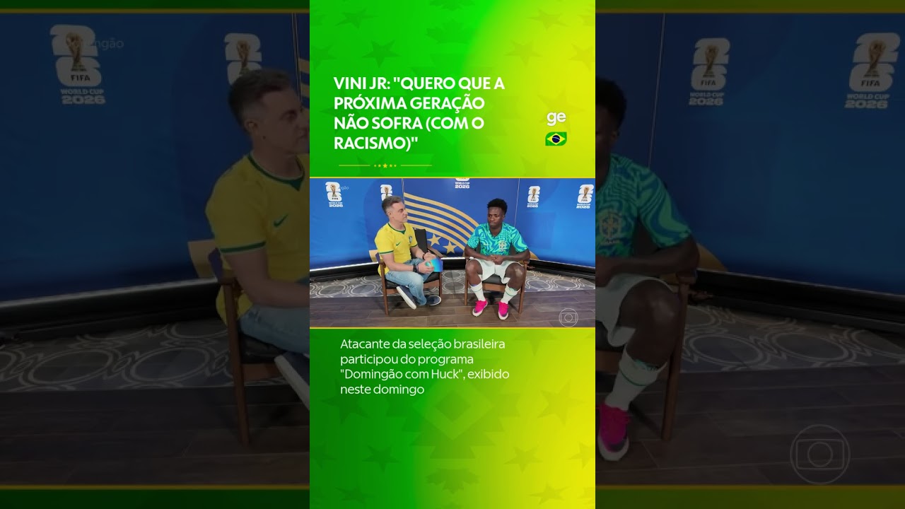 VINI JR FALA SOBRE O RACISMO | #shorts | Copa do Mundo 2026 | ge.globo