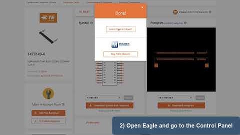 How to import symbols & footprints into Eagle