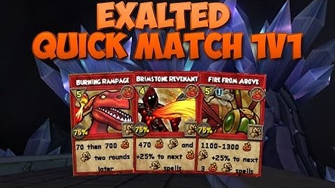 Wizard101: Exalted Fire Quick Match 1v1