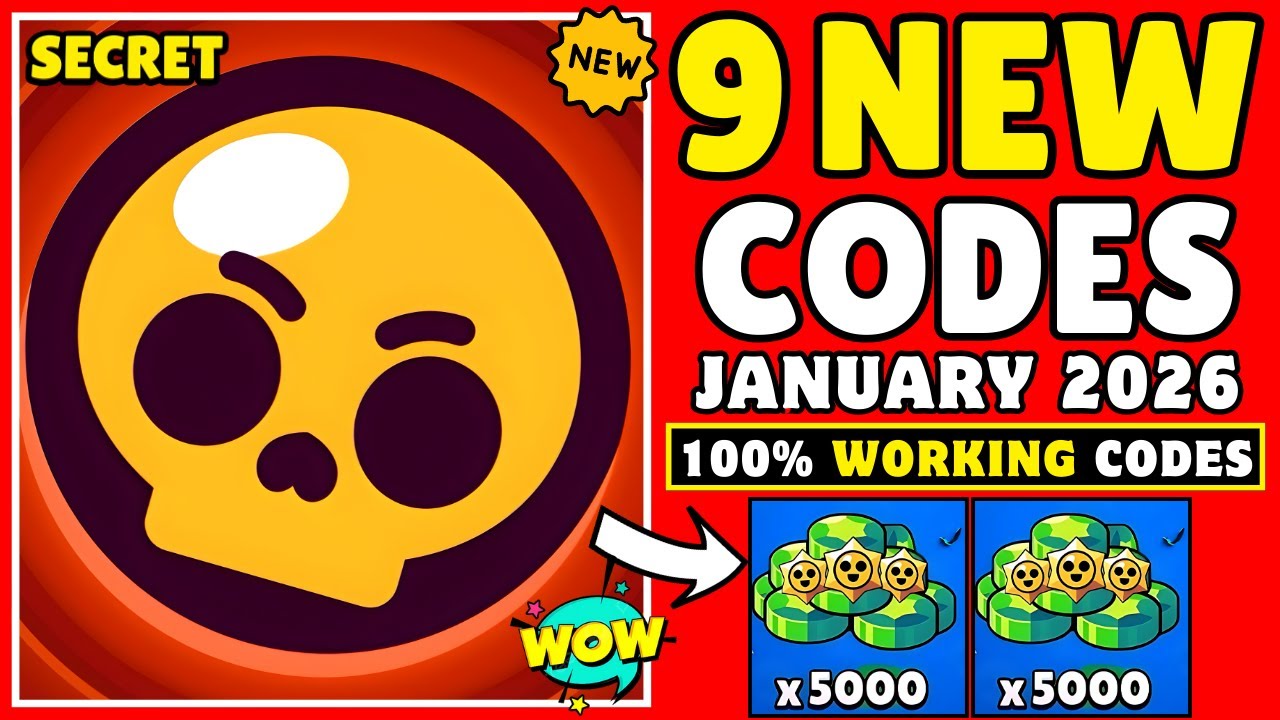 🎁 JANUARY FREE CODES 🎁 BRAWL STARS QR CODES 2026 | BRAWL STARS CODES 2026