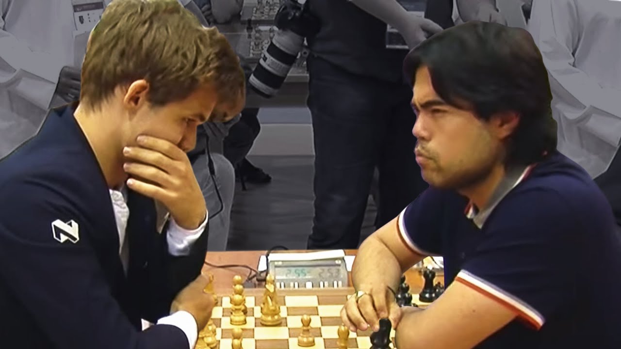 Hikaru Nakamura has only 10 seconds vs. Magnus Carlsen in the