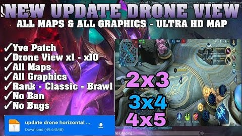 Drone view Mobile Legend | Yve patch | working classic and rank / safe & no detect | MLBB