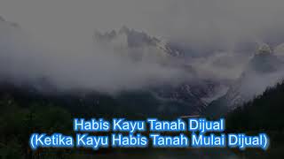 Lagu Dayak Batu Menangis Lyric dan terjemahan