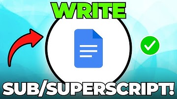 How to Write Subscript and Superscript in Google Docs
