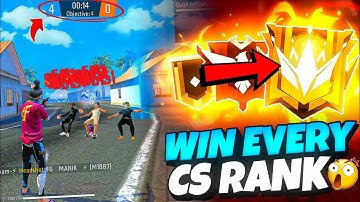 How To Win Every CS-RANK in Free Fire || Free Fire Pro Tips And Tricks🔥 || FireEyes Gaming